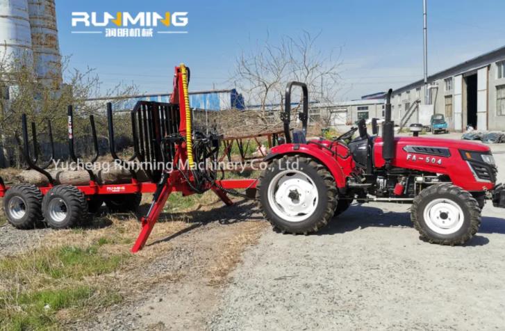 Trailer with Grapple Crane Trailer with Grapple Crane